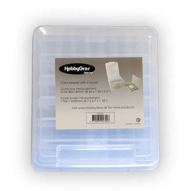 Hovedbilde HobbyGros – Storage Case Keeper with 6 ...