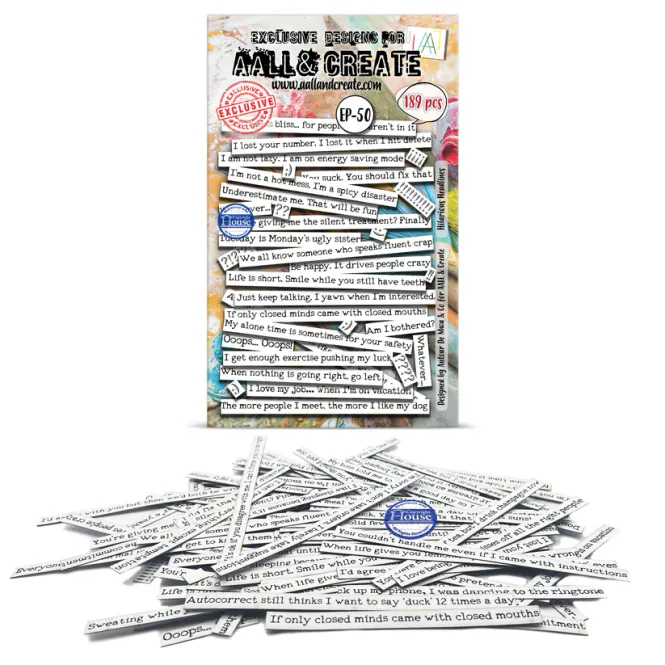 Hovedbilde AALL & Create Ephemera Die-Cuts – Hilarious ...