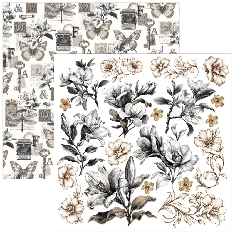 Ciao Bella – Typographic Fussy Cut Pad 6x6