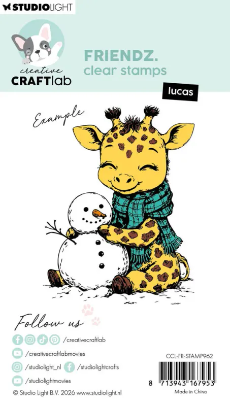 Creative Craftlab Friendz – Lucas Clear Stamp (CCL-FR-STAMP962)