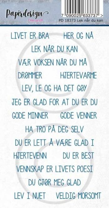 Hovedbilde Papirdesign – Lek når du kan ...
