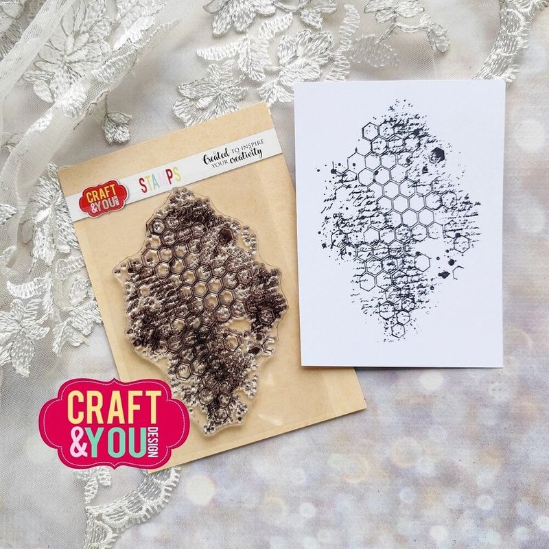 Craft & You – Honeycomb Stamp | 11 × 7,5 cm