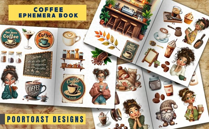 Coffee Ephemera Book – Poortoast / Kate Curry 