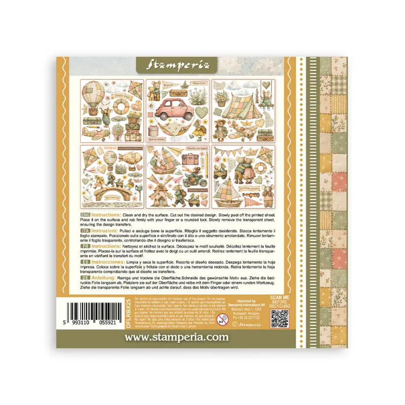 Stamperia – Cozy Family Rub-On – 6 ark