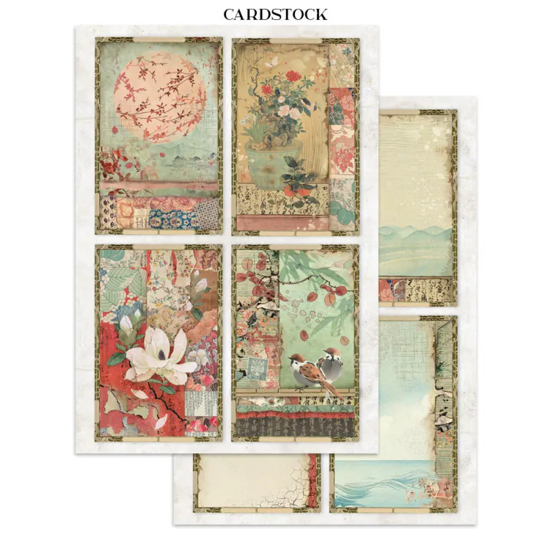 Stamperia – Oriental Garden Junk Journal – Stickers, Backgrounds & Cut Outs
