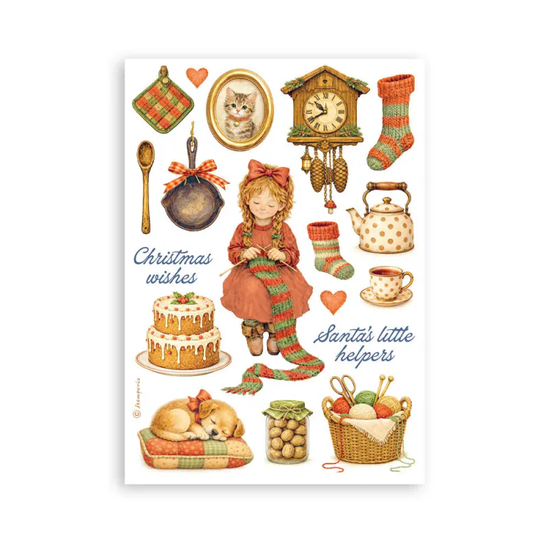 Stamperia – Silent Night A5 Washi Pad (8 ark)