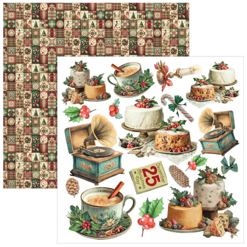 Ciao Bella – Merry & Bright Fussy Cut Paper Pad 6x6