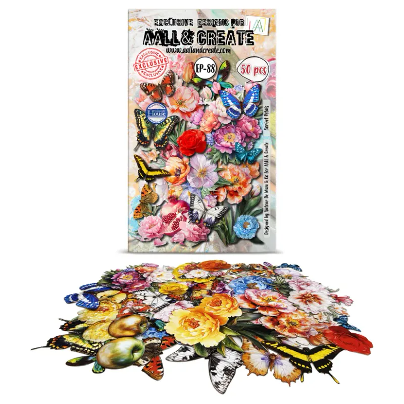AALL & Create A6 Ephemera Die-Cuts – Sorbet Petals – EP-88