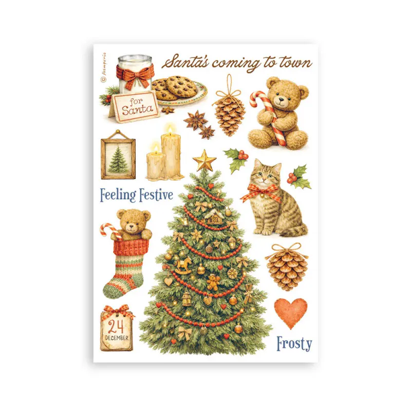 Stamperia – Silent Night A5 Washi Pad (8 ark)