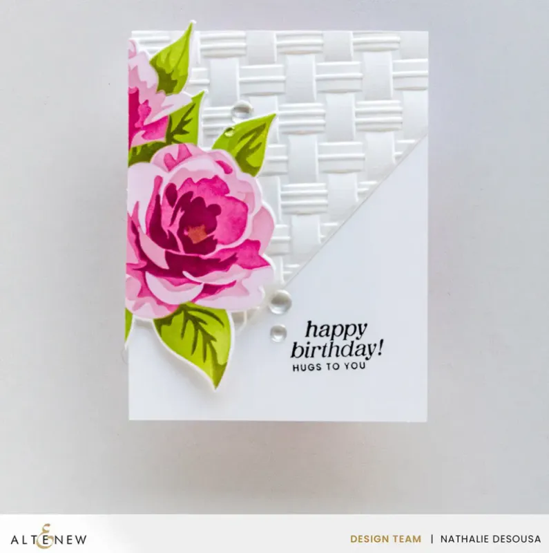 Altenew – Natural Wicker Pattern 3D Embossing Folder 6