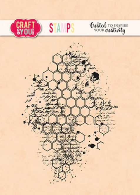 Hovedbilde Craft & You – Honeycomb Stamp | 11 × 7,5 cm