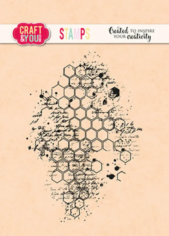 Craft & You – Honeycomb Stamp | 11 × 7,5 cm