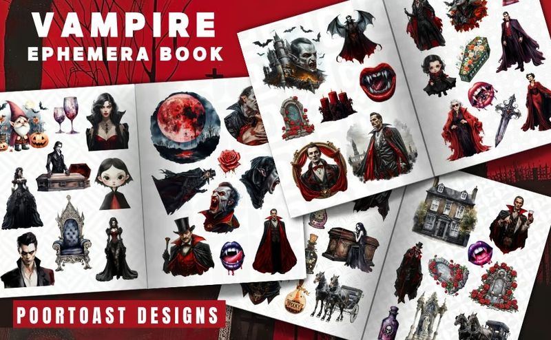 Vampire Ephemera Book – Kate Curry x Poortoast