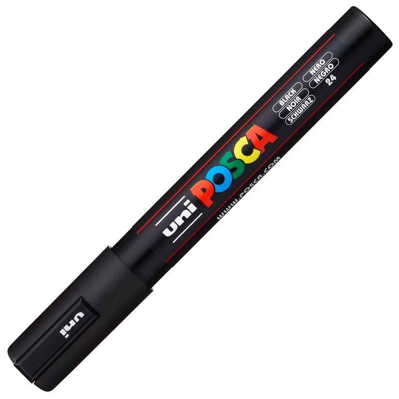 Uni POSCA PC-5M – Medium 1,8–2,5 mm – Black 24
