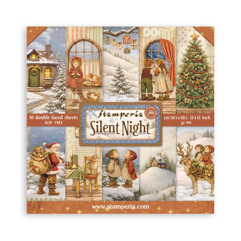 Stamperia Silent Night Paper Pad 12 × 12