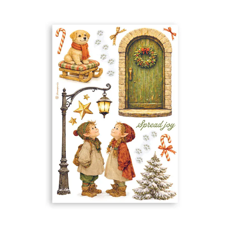 Stamperia – Silent Night A5 Washi Pad (8 ark)