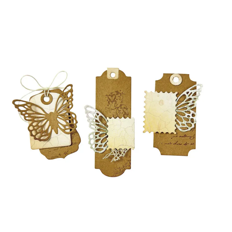 Stamperia – Quiet Days A6 Cutting Dies – Tags and Wings