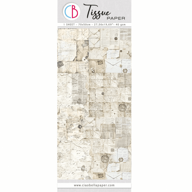 Hovedbilde CB Tissue Paper – Antique Handwritten ...