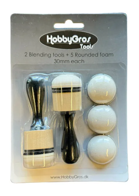 Hovedbilde HobbyGros Blending Tools + Rounded Foam 30 mm