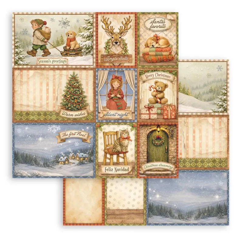 Stamperia Silent Night Paper Pad 12 × 12