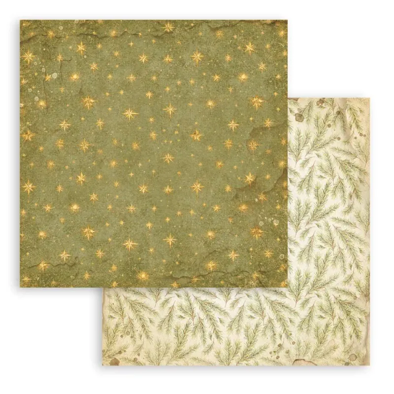 Stamperia Silent Night Backgrounds Selection Paper Pad 8 × 8