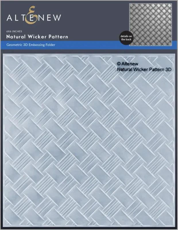Altenew – Natural Wicker Pattern 3D Embossing Folder 6