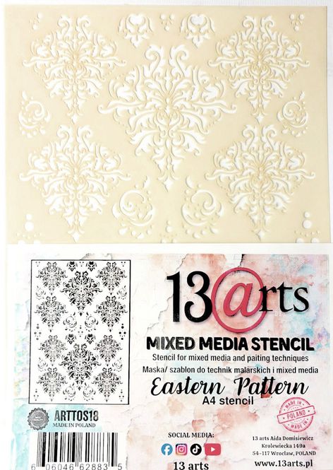 Hovedbilde 13@rt Eastern Pattern A4 Stensil