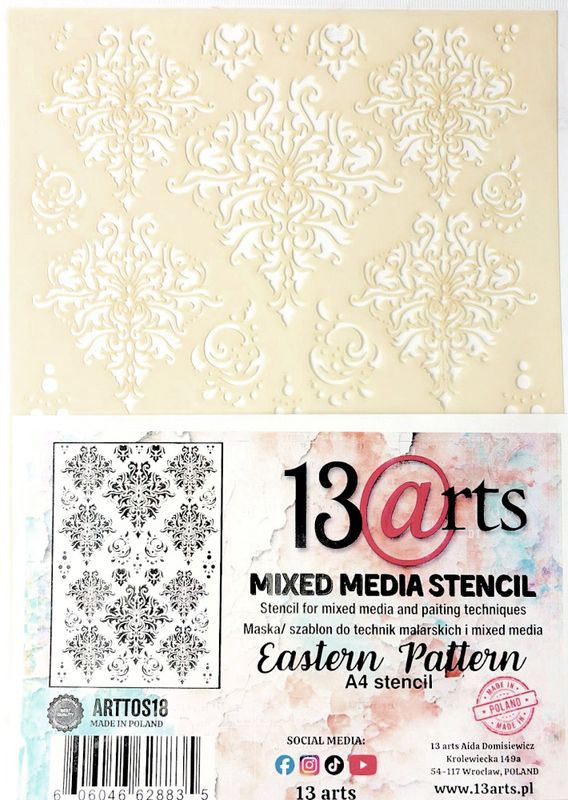 13@rt Eastern Pattern A4 Stensil
