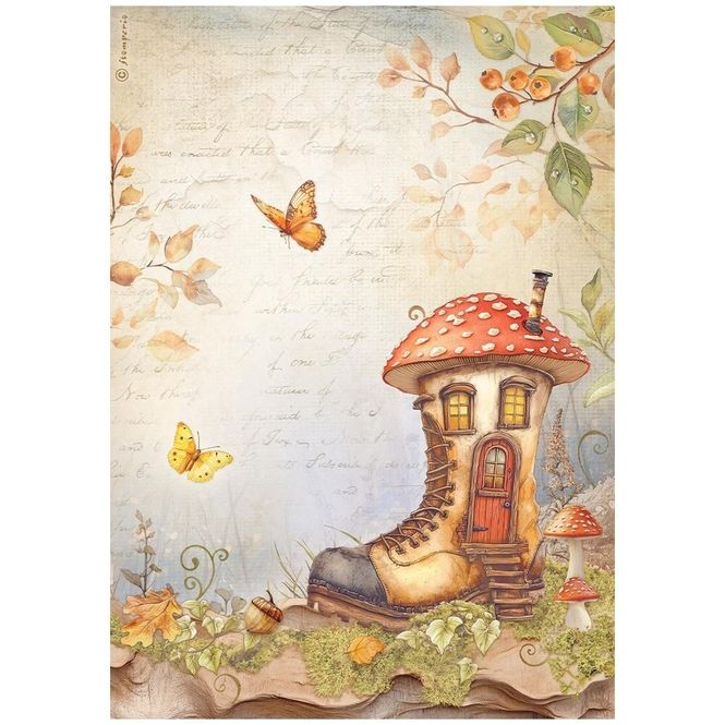 Hovedbilde Stamperia – Whispering Woods A4 Rispapir ...