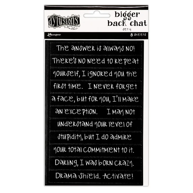 Ranger Dyan Reaveley – Dylusions Bigger Back Chat Set 4 (Svart)