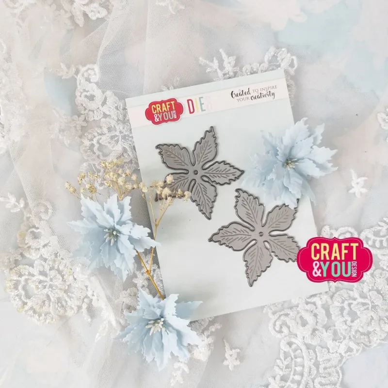 Craft & You Design – Magda's Poinsettia Large Flower Dies (CW308)