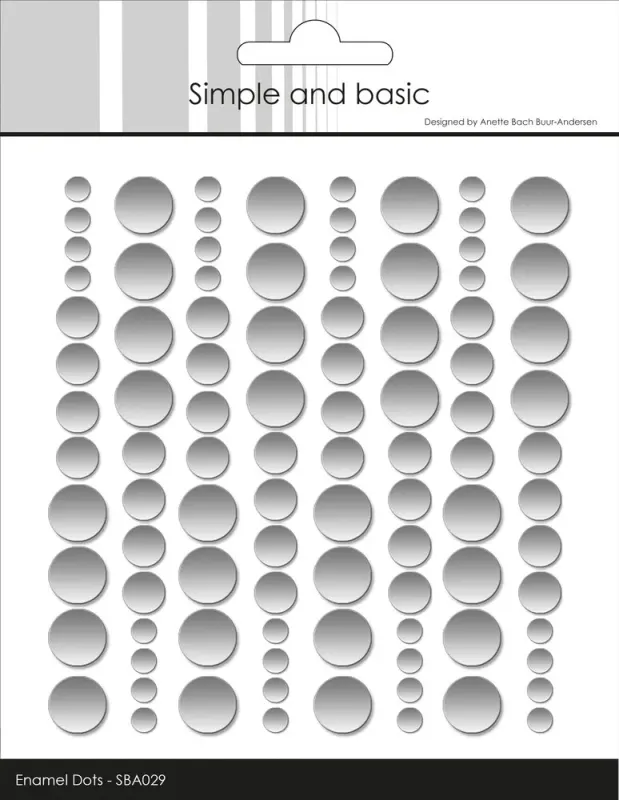 Simple and Basics – Enamel Dots | Metallic Matt Silver