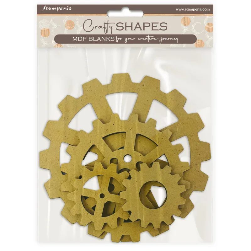 Stamperia Gardens of Time MDF Craft Shapes – Gears