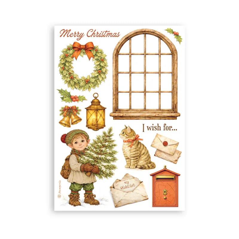 Stamperia – Silent Night A5 Washi Pad (8 ark)