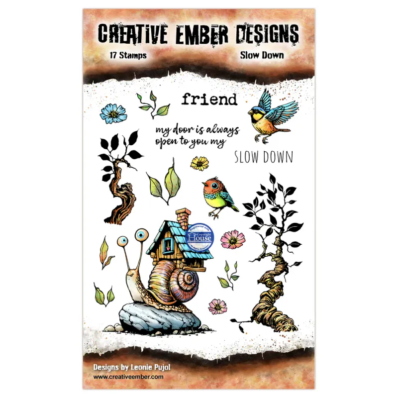  Creative Ember Designs Slow Down Clear Stamps