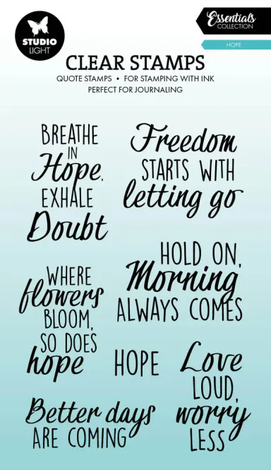 Hovedbilde Studio Light Hope Essentials Clear Stamps