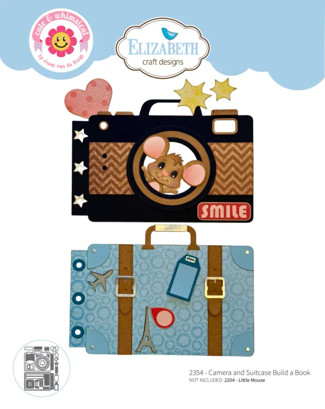 Elizabeth Craft Designs Destination Fun Die – Camera and Suitcase
