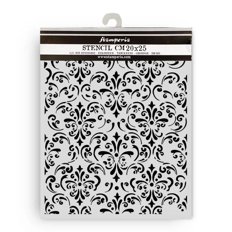 Stamperia Gardens of Time Thick Stencil – Wallpaper 20x25 cm