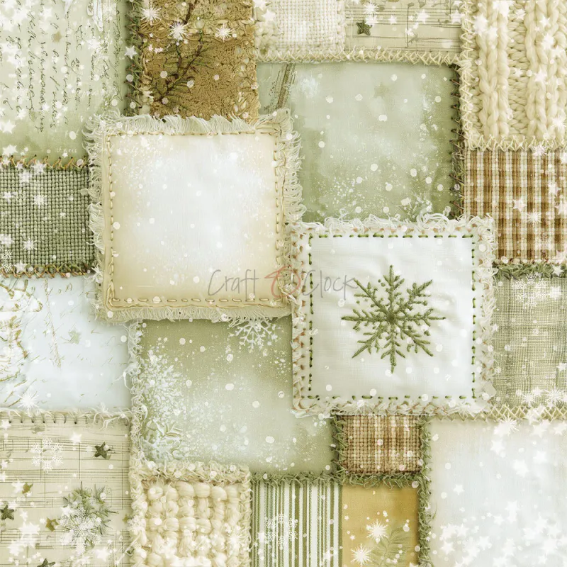Craft O’Clock Spirit of Christmas Mix Medium Paper Set 8 × 8