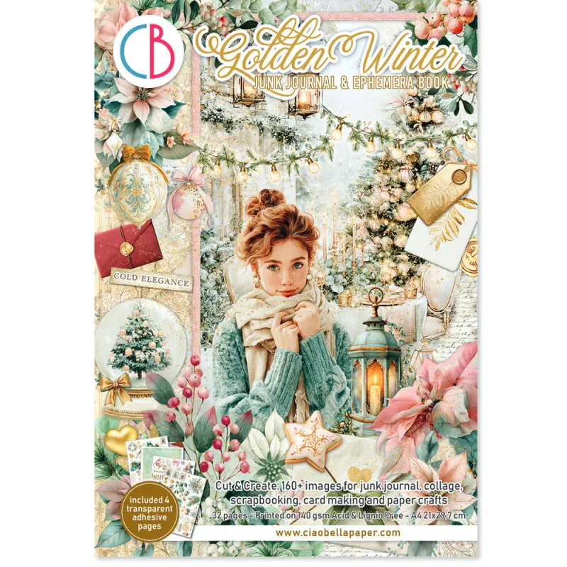 Ciao Bella - Junk Journal & Ephemera Book - Golden Winter