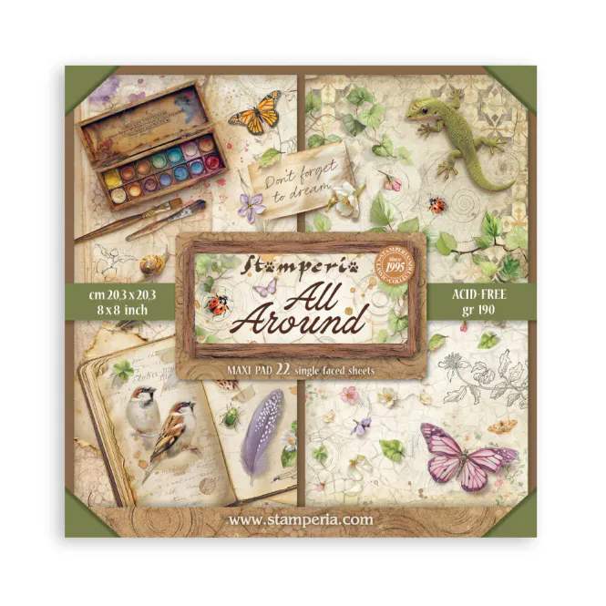 Hovedbilde Stamperia – All Around 8x8 Inch Paper Pack ...