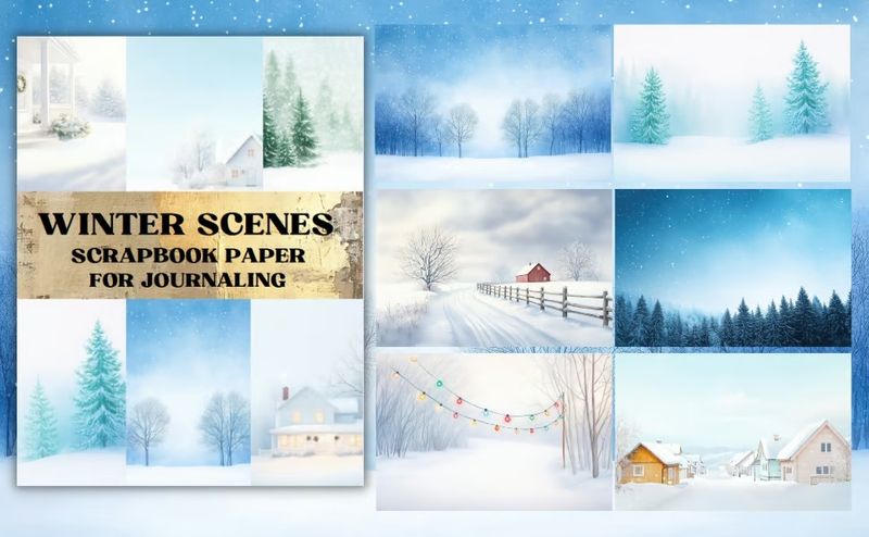 Winter Scenes Scrapbook Paper Vol. 2 – Poortoast