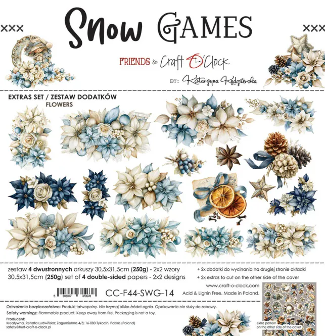 Hovedbilde Craft O’Clock Snow Games Extras Set Flowers