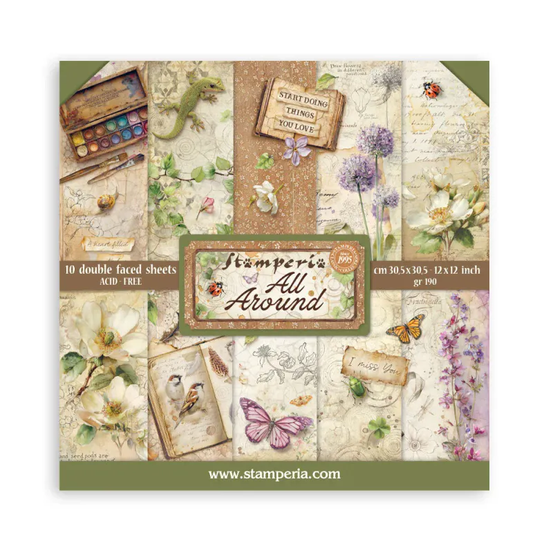 Stamperia All Around 12x12 Inch Paper Pack