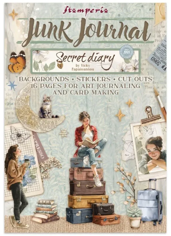 Secret Diary Art Journaling Selection by Vicky Papaioannou