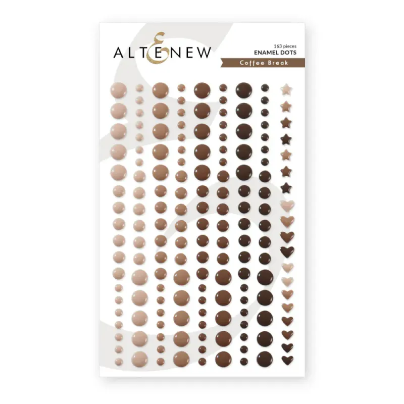 Embellishments – Coffee Break Enamel Dots