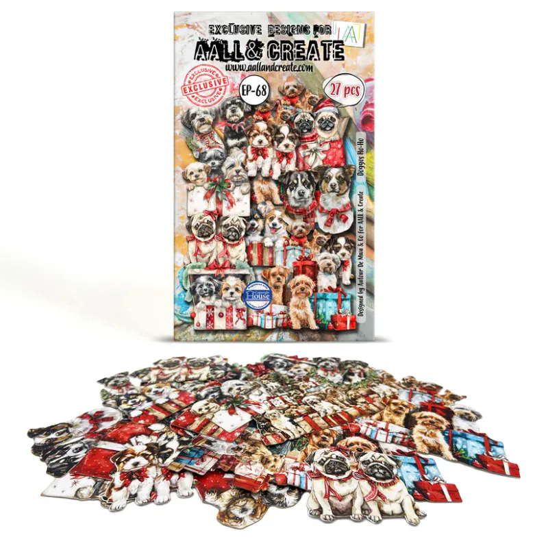 AALL & Create A6 Ephemera Die-Cuts – Doggos Ho-Ho – EP-68