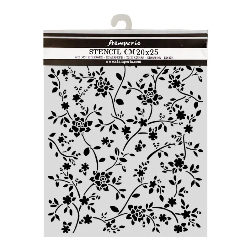 Stamperia – All Around Thick Stencil Ramage 20x25 cm