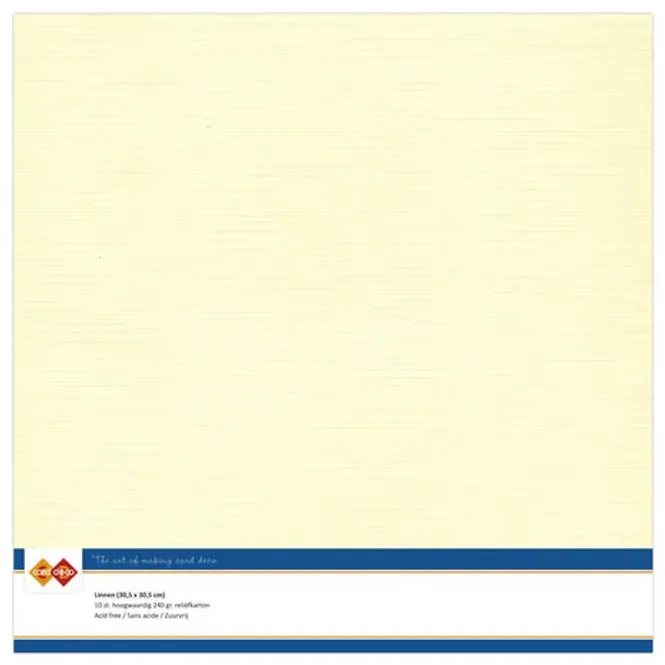 Hovedbilde Linen Cardstock – Cream (30,5 × 30,5 cm, 10 ...