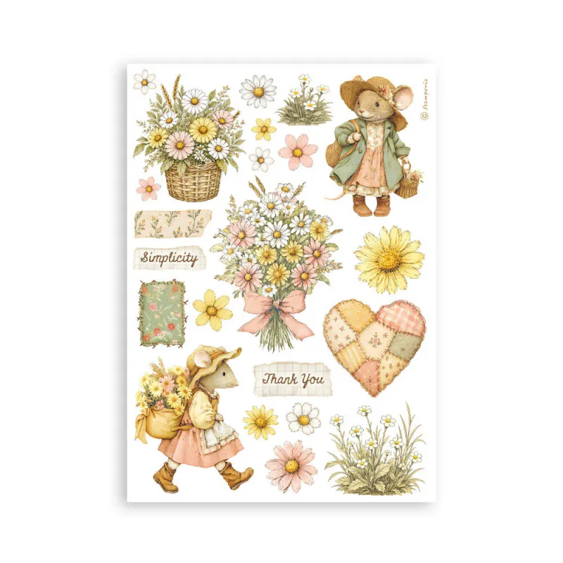 Stamperia – Cozy Family Washi Pad A5 – 8 ark
